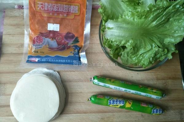 饺子皮春饼的做法图解1