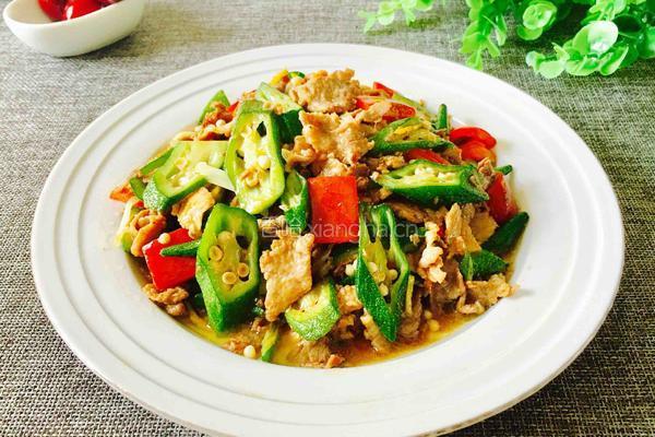 秋葵炒肉的做法图解14