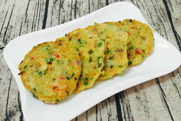香菇虾仁丝瓜烙饼的做法图解12