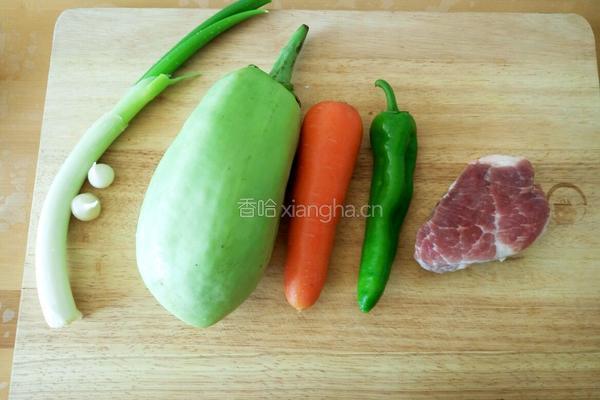 家常烧茄子的做法图解1