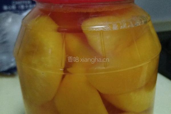 冰糖黄桃罐头的做法图解3