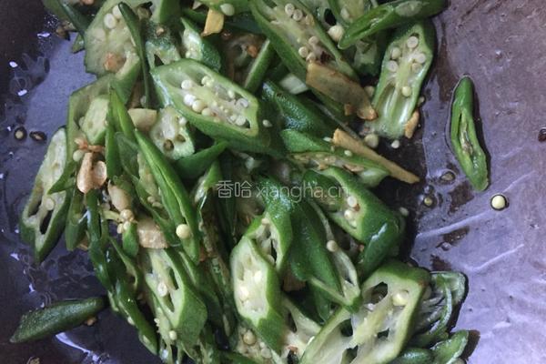 黄秋葵炒肉的做法图解5