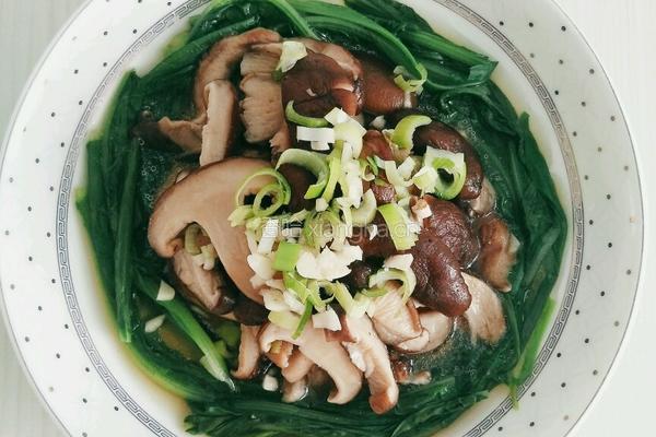 香菇油麦菜的做法图解9