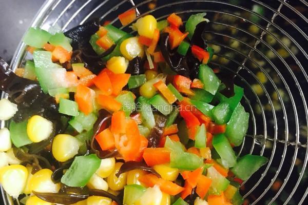 虾仁蛋炒饭的做法图解4
