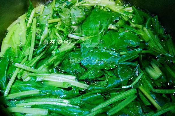 菠菜粉丝的做法图解3