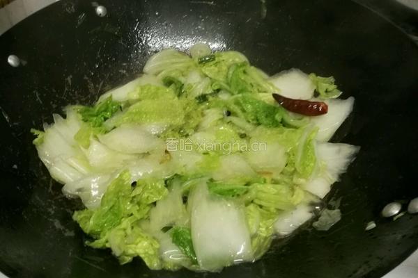 醋溜脆白菜的做法图解4