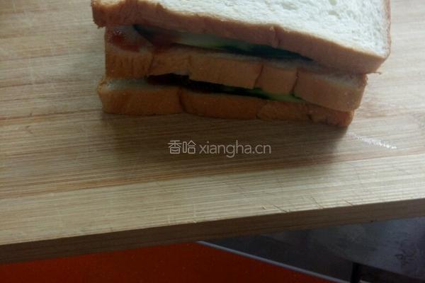 鸡蛋三明治的做法图解4