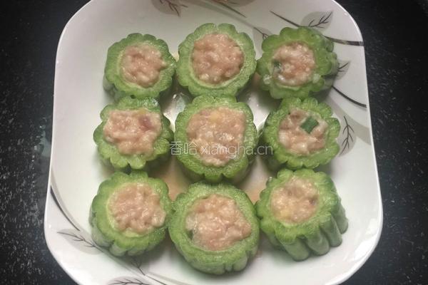 苦瓜酿肉的做法图解9