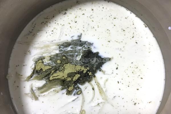 抹茶羊羹的做法图解3