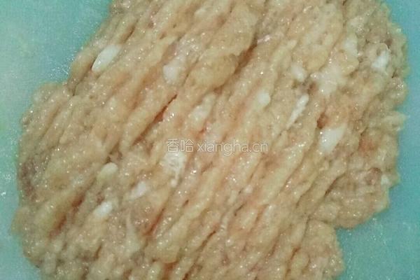 雞蛋蒸瘦肉的做法图解1