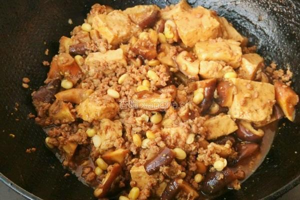 肉末香菇炖豆腐的做法图解12