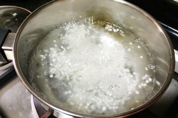 红豆西米露的做法图解2