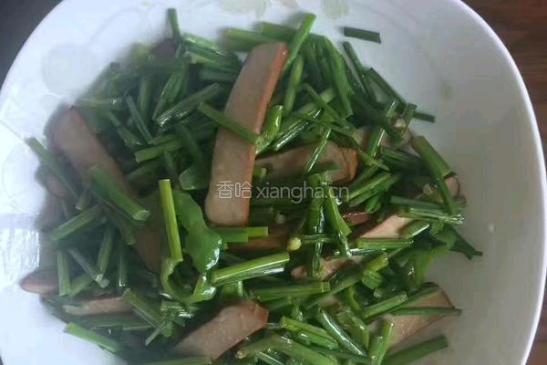 韭苔炒蛋定姐鸡蛋干的做法图解4