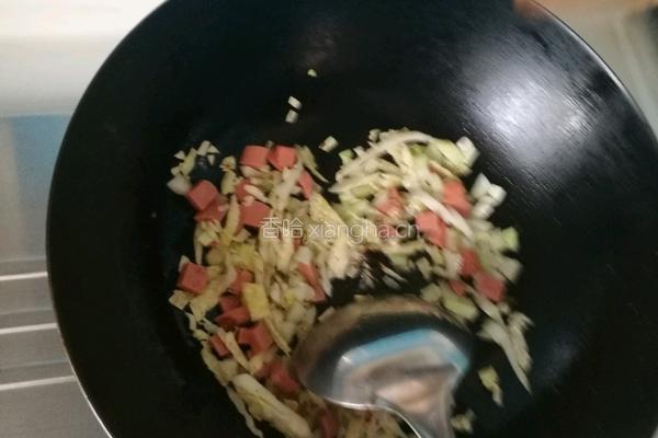 酱油炒饭的做法图解5
