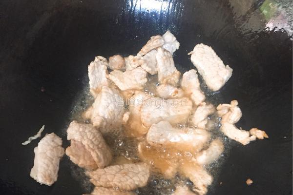 肉片炒香干的做法图解4