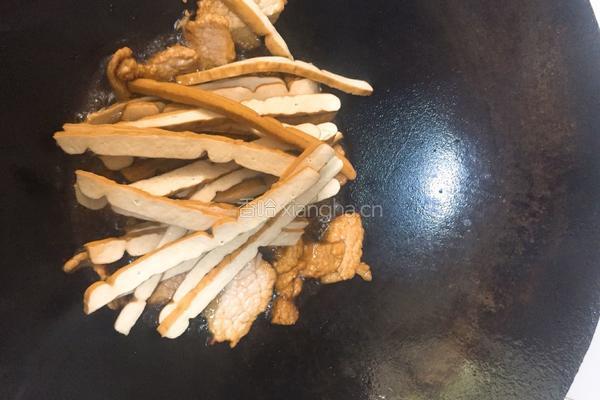 肉片炒香干的做法图解6