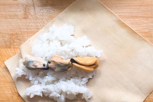 淡菜饭团花束的做法图解5