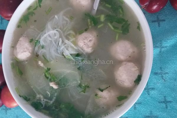 冬瓜鸡肉手打丸子汤的做法图解15