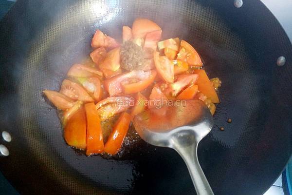 番茄鸡蛋青菜汤的做法图解4