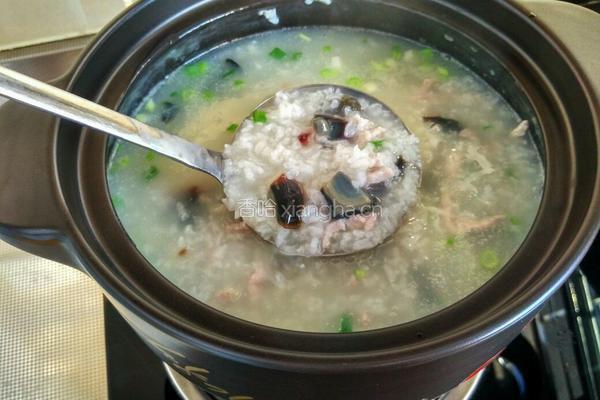 皮蛋瘦肉粥的做法图解10
