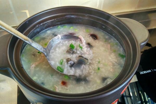 皮蛋瘦肉粥的做法图解11