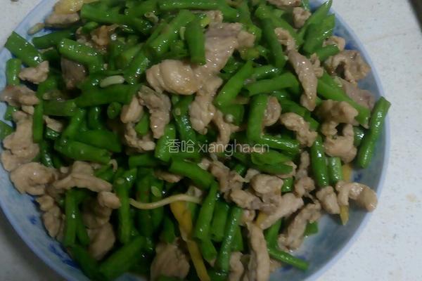 豆角炒肉丝的做法图解5