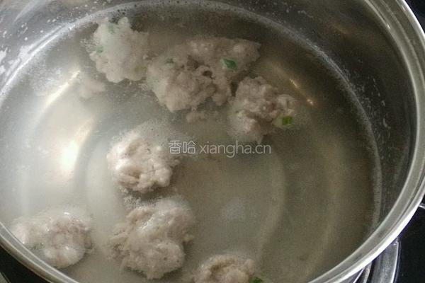 冬瓜汆丸子汤的做法图解4