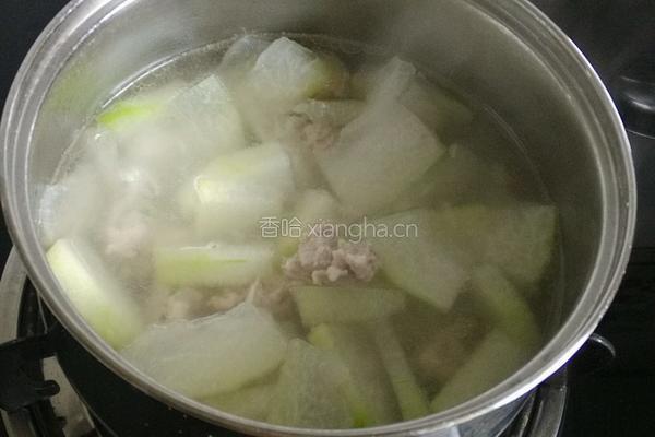 冬瓜汆丸子汤的做法图解5