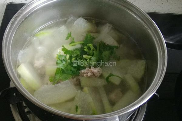 冬瓜汆丸子汤的做法图解6