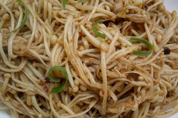 香煎金针菇的做法图解5