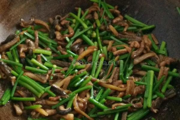 韭菜苔炒黄鳝的做法图解6