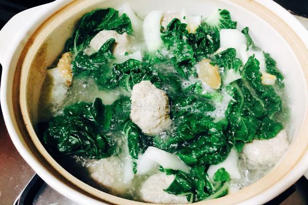 自制肉丸子白菜汤的做法图解7