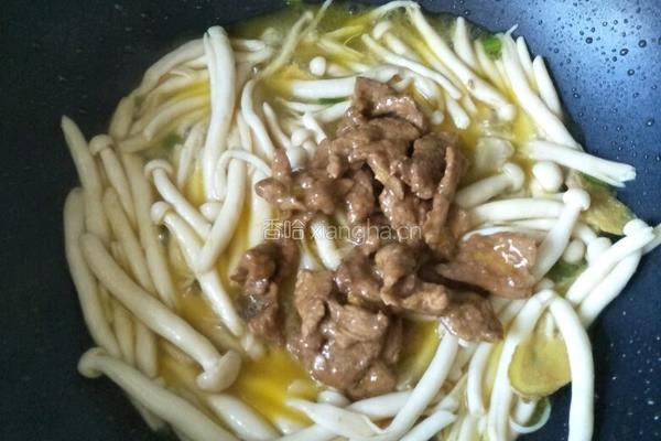 海鲜菇炒肉片的做法图解11