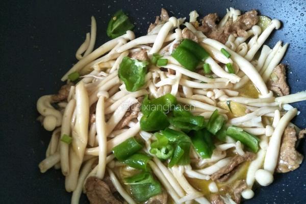 海鲜菇炒肉片的做法图解12