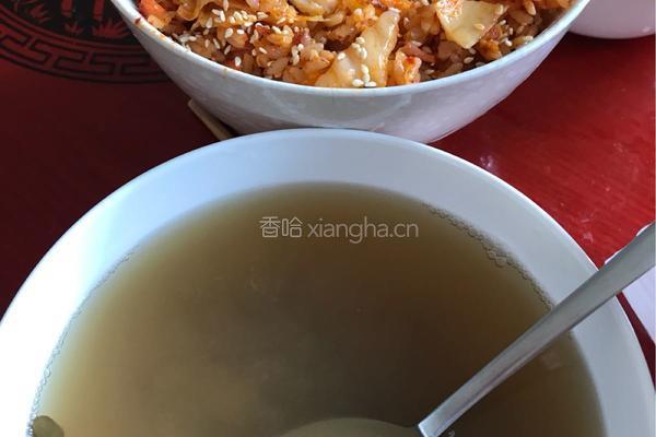 辣白菜炒饭的做法图解8