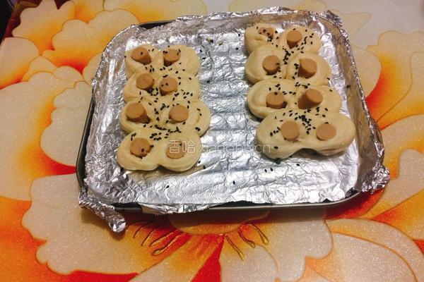 葱香芝麻火腿面包的做法图解9