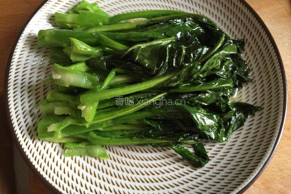 蒜蓉芥兰的做法图解7