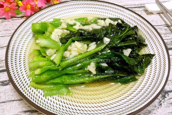 蒜蓉芥兰的做法图解10