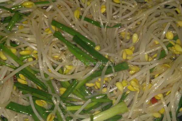 黄豆芽炒葱