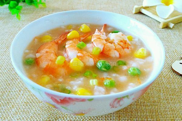 玉米青豆鲜虾粥的做法图解10