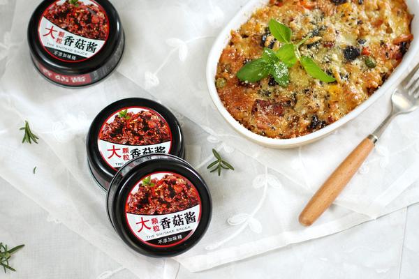 香菇酱芝士焗饭