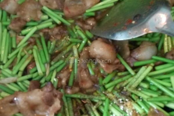 蒜台炒肉的做法图解7