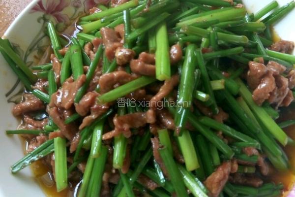 韭苔肉丝的做法图解7