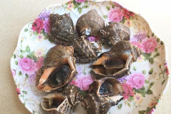姜葱炒海螺肉的做法图解1