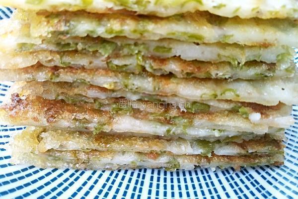 豆角煎饼的做法图解1