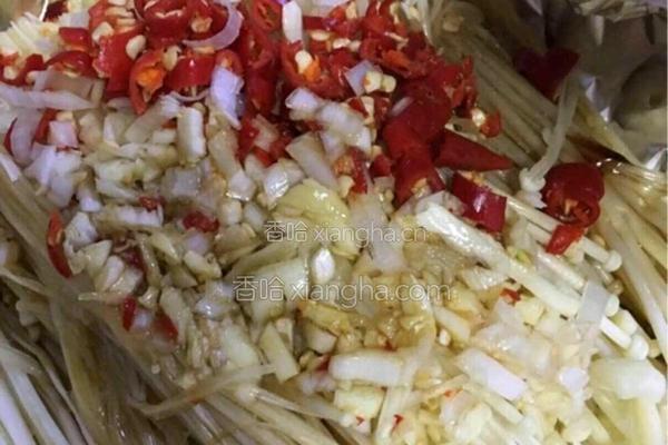 锡纸金枝菇的做法图解3