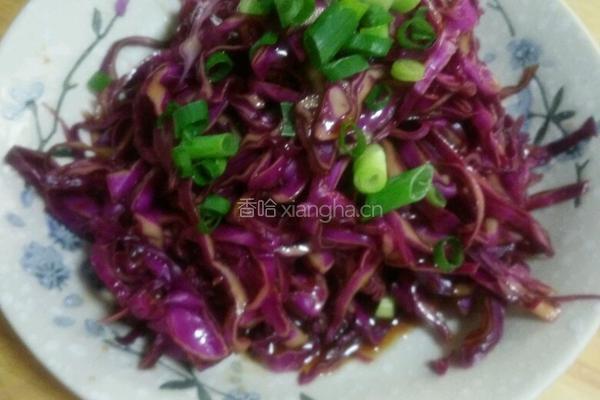 凉拌紫甘蓝的做法图解4