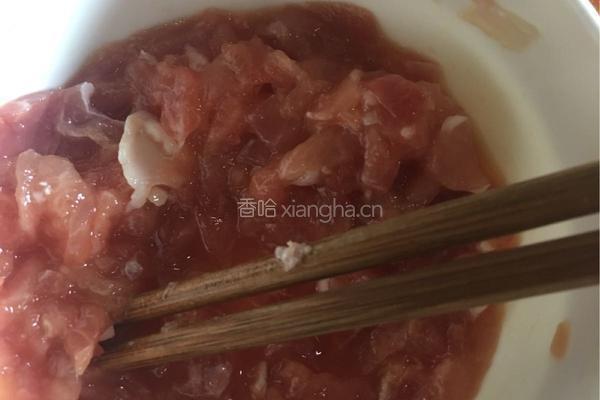 肉夹茄饼的做法图解3