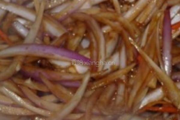 肉炒三丝的做法图解5
