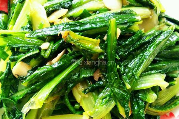 清炒油麦菜的做法图解9